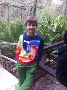 My son, happy on a class field trip to the environmental center  that I had to miss. 